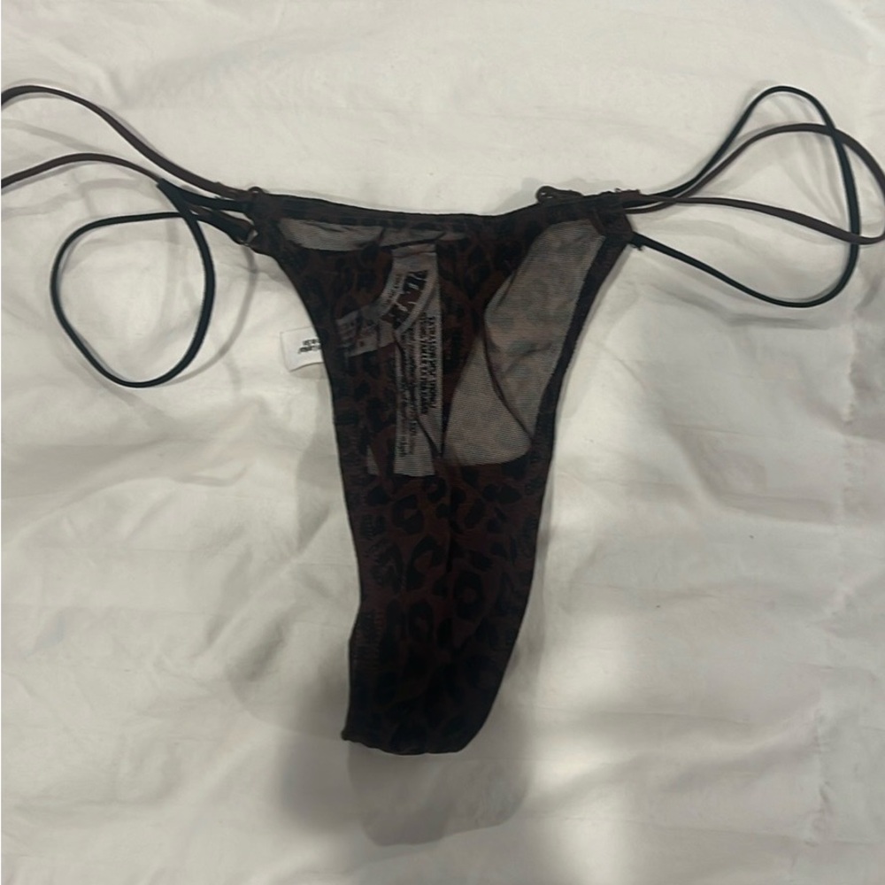 PINK Victoria's Secret Black Leopard Panty